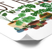 Gartengepflasterte Pflanze Poster (Ecke)