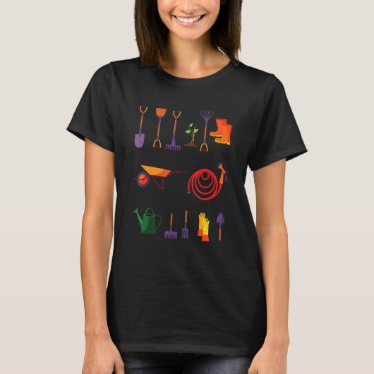 Gartengeräte Gärtner Gärtner Hobbygärtner T-Shirt (Vorderseite)