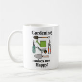 Gartengeräte Gärtnern Kaffeetasse (Links)