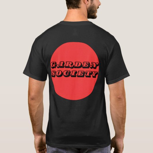 Gartengesellschaft - Rotes Logo T-Shirt (Rückseite)