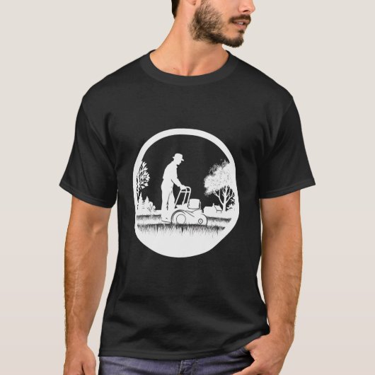 Gartengestaltung für Rasenmäher und Rasenmäher ode T-Shirt (Vorderseite)