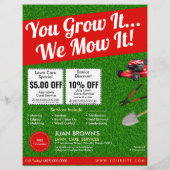 Gartengestaltungsdienste | Rasenpflege & Gartendes Flyer (Hinten)