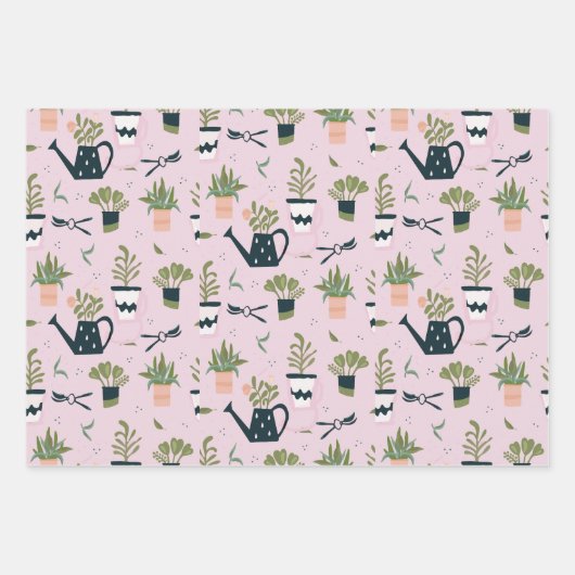 Gartengestaltungspapier Geschenkpapier Set (Vorderseite 3)