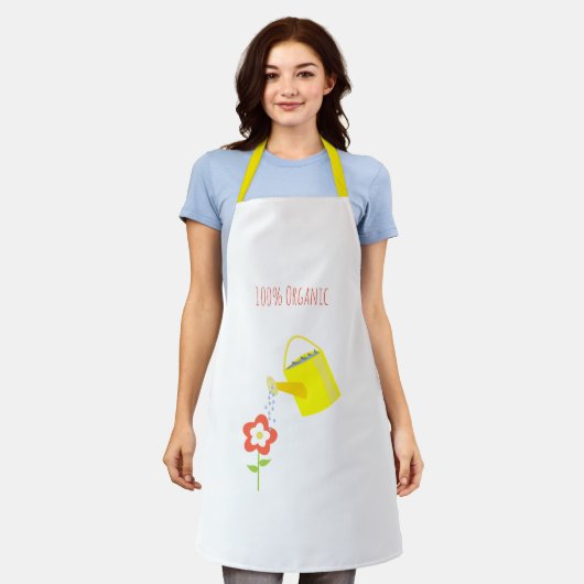 Gartengießen kann bunt funky sein schürze (Getragen)