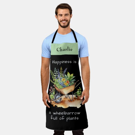 Gartenglücksangebot Blume-Schubkarre Schürze (Getragen)