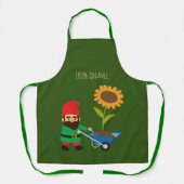 Gartengnome bunt funky Bio Schürze (Vorderseite)