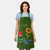 Gartengnome bunt funky Bio Schürze (Getragen)