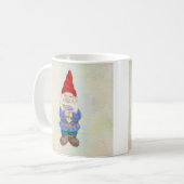 GartenGnome mit der Blumen-Tasse Kaffeetasse (Vorderseite Links)