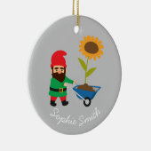 Gartengnome niedliches Gartenthema Keramik Ornament (Rechts)