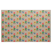 Gartengnome niedliches Gartenthema Stoff (Fat Quarter (45,7 x 55,9 cm))