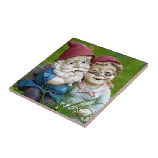Gartengnomes-Paare Fliese (Seite)