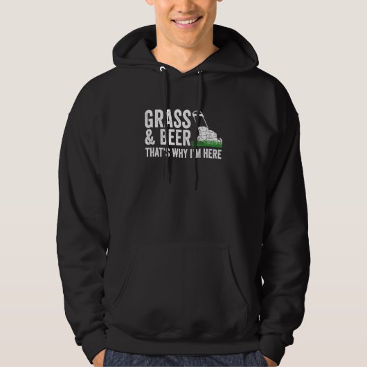 Gartengras und Bierrasen Hoodie (Vorderseite)