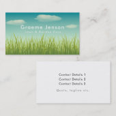 Gartengras-Visitenkarte für Rasenmähen Visitenkarte (Vorne/Hinten)