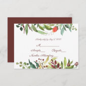 Gartengrenze RSVP Karte (Vorne/Hinten)