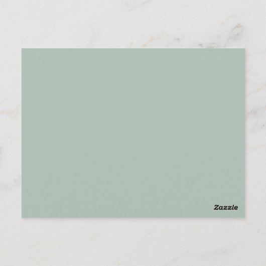 Gartengrill-Babydusche Postkarte (Rückseite)