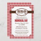 Gartengrill, GRILLEN Einladung, Rustikales Land Einladung (Vorne/Hinten)