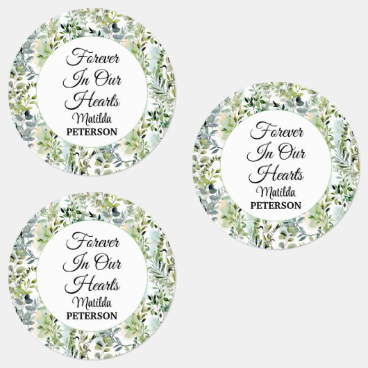 Gartengrün Blätter Beerdigung Adhesiv/wasserdicht Etiketten (Gruppe)