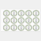 Gartengrün Blätter Beerdigung Adhesiv/wasserdicht Etiketten (Blatt)