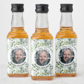 Gartengrün Blätter Beerdigung Alkoholflaschenetikett (Flaschen)