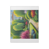 Gartengrün Pflanze Notizblock (Rotiert)