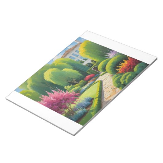 Gartengrün Pflanze Notizblock (angewinkelt)