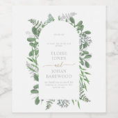 Gartengrün Weinetikett (Einzelnes Label)