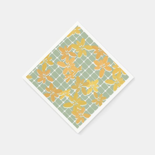 Gartengrüne Servietten (Ecke)