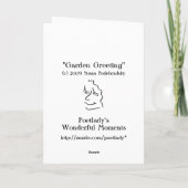 Gartengrüße Karte (Rückseite)