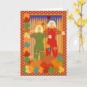 Gartenhalloween Karte (Gelbe Blume)