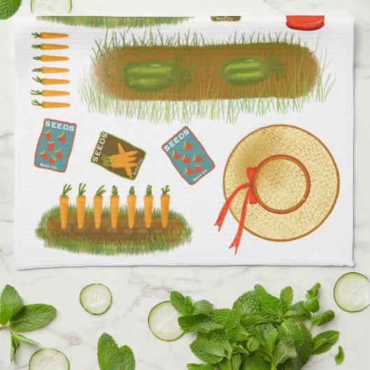 Gartenhandtuch Liebe Geschirrtuch (Gefaltet)