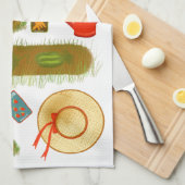 Gartenhandtuch Liebe Geschirrtuch (Viertel Falte)