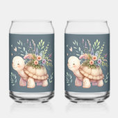 Gartenhaus-Schildkröte Aquarell Dosenglas (Rückseite)
