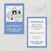 Gartenhäuschen, Zäune und Außengebäude Visitenkarte (Vorne/Hinten)