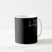 Gartenheartbeat Line Gold Kaffeetasse (VorderseiteRechts)