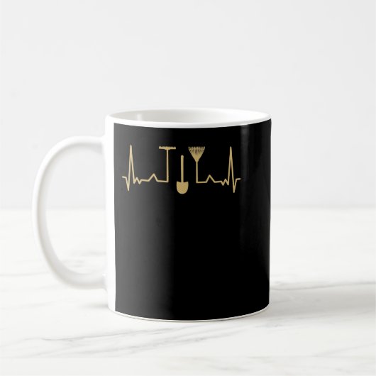 Gartenheartbeat Line Gold Kaffeetasse (Links)