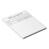 Gartenhelfer Notizblock (angewinkelt)