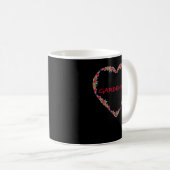Gartenherz-Design Blumendesign Kaffeetasse (VorderseiteRechts)