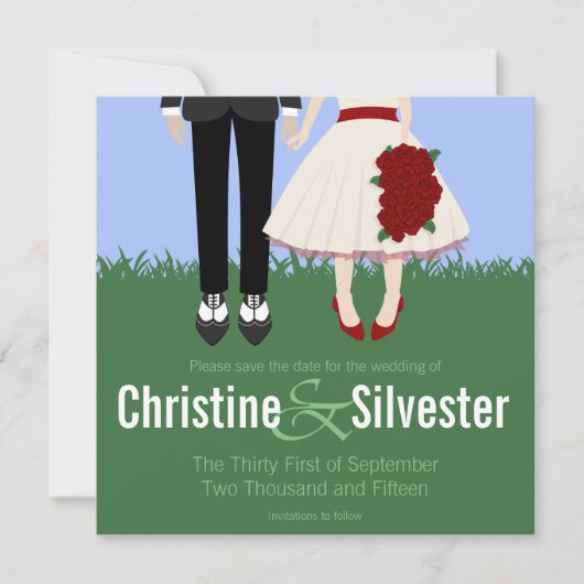 Gartenhochzeit, 5,25x5,25 Save the Date (Vorderseite)