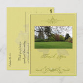 Gartenhochzeit Dankeschön Karte (Vorne/Hinten)