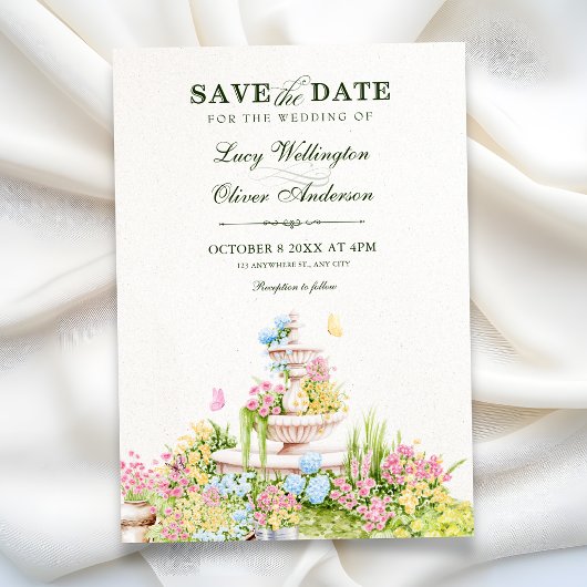 Gartenhochzeit Save The Date
