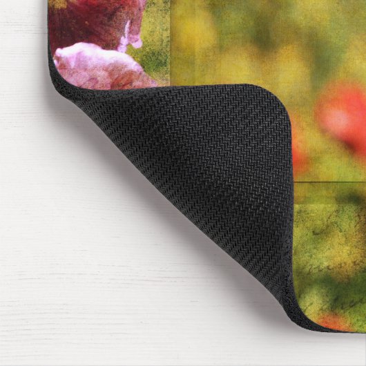 Gartenhollyhock-Blumenfreude Mousepad (Ecke)