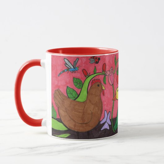 "Gartenhuhn & Freunde" Tasse (Links)