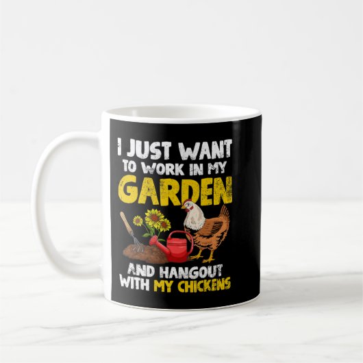 Gartenhühner Kaffeetasse (Links)