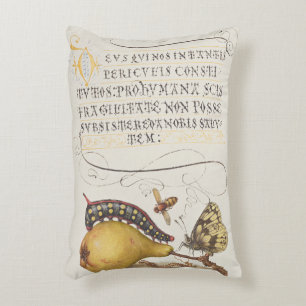 Garteninsekten, Fliege, Raupe, Birne, Tausendfüßle Dekokissen