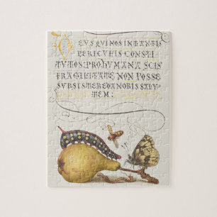 Garteninsekten, Fliege, Raupe, Birne, Tausendfüßle Puzzle