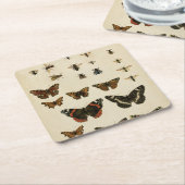 Garteninsekten von Vision Studio Rechteckiger Pappuntersetzer (angewinkelt)