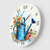 Garteninspiration Große Wanduhr (Winkel)