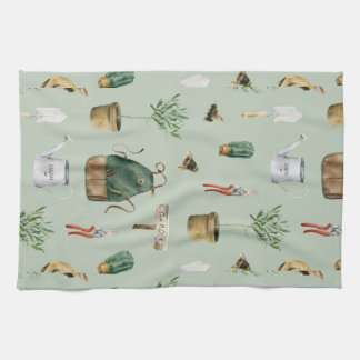 Garteninspiriert, Pflanzen, Bienen, Natur im Freie Geschirrtuch