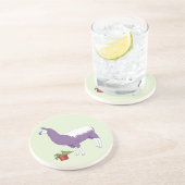 Gartenkaktus Pflanze Llama Getränkeuntersetzer (Seite)