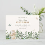 Gartenkaninchen  einladung (Stehend Vorderseite)